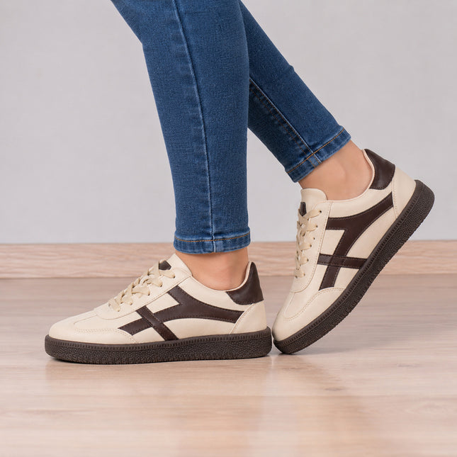 Zapatillas Urbanas Mujer Moka - Beige
