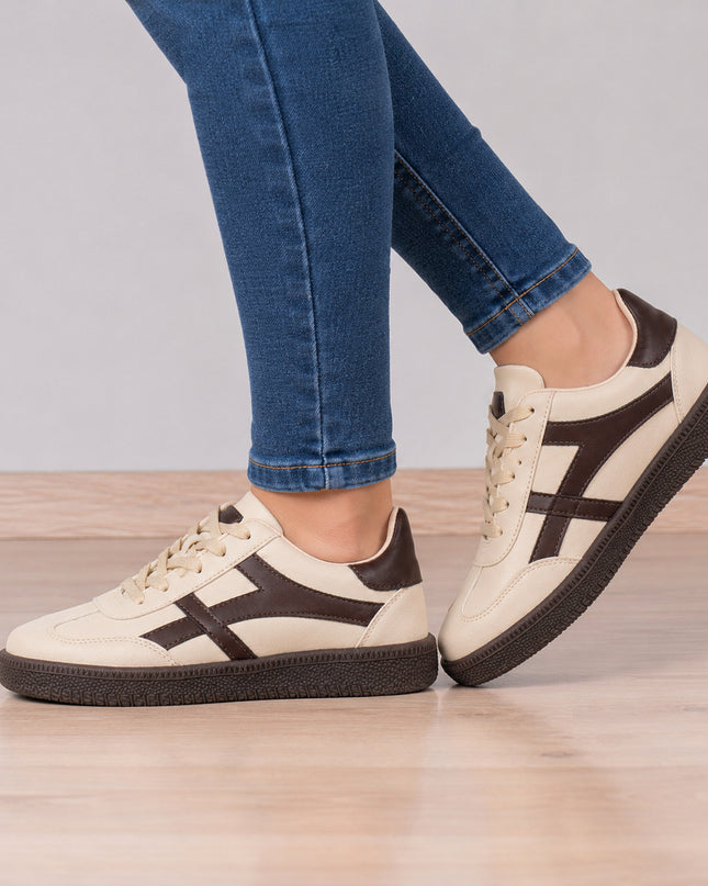 Zapatillas Urbanas Mujer Moka - Beige