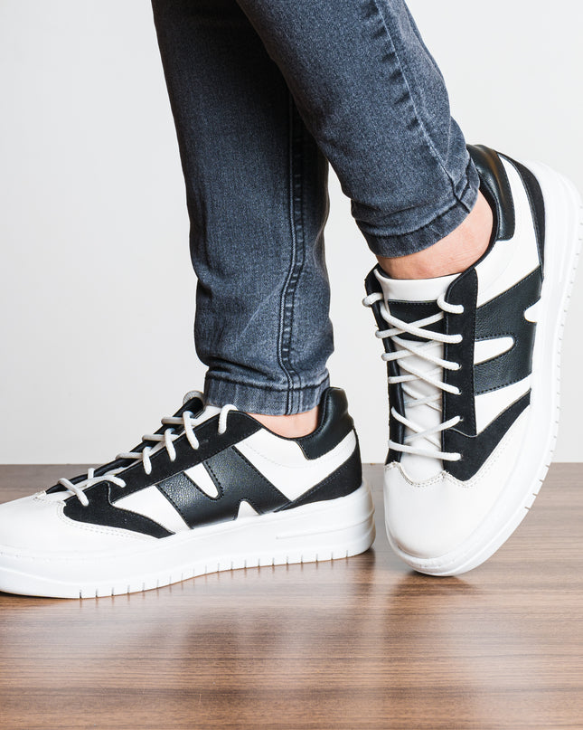 Zapatilla Nimbur - Negro Blanco