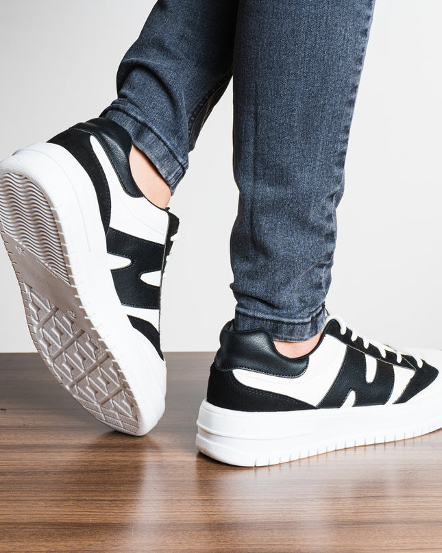 Zapatilla Nimbur - Negro Blanco