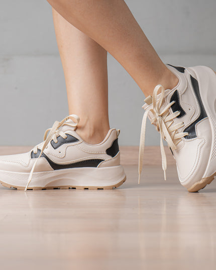 Zapatilla Noehly - Beige Negro