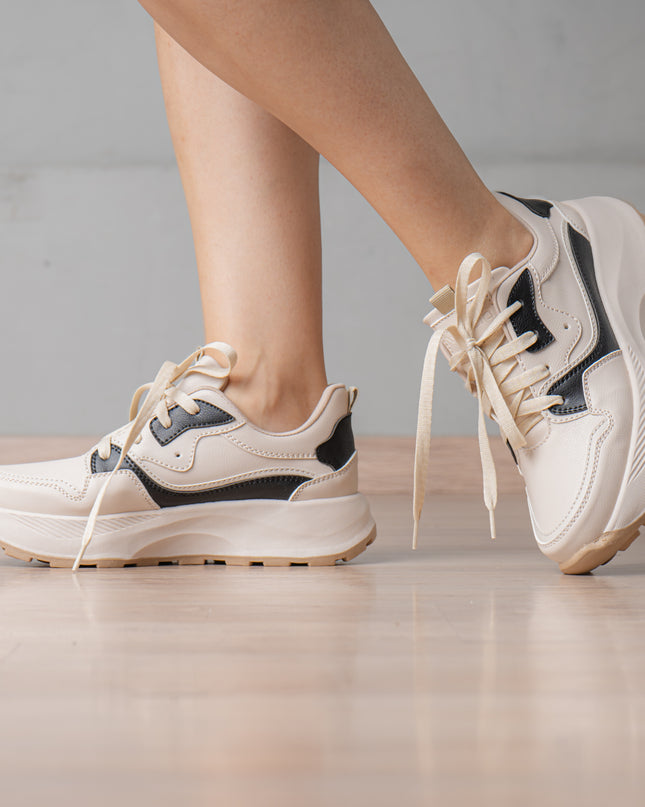 Zapatilla Noehly - Beige Negro