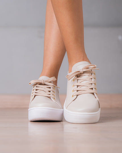 Zapatillas Urbanas Mujer Orlando - Beige