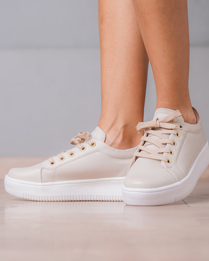 Zapatillas Urbanas Mujer Orlando - Beige