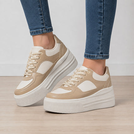 Zapatillas Urbanas Mujer Panda - Beige