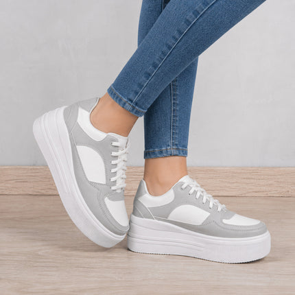 Zapatillas Urbanas Mujer Panda - Plomo