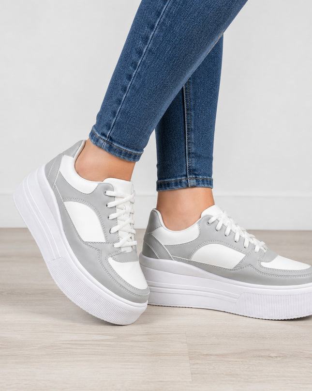 Zapatillas Urbanas Mujer Panda - Plomo