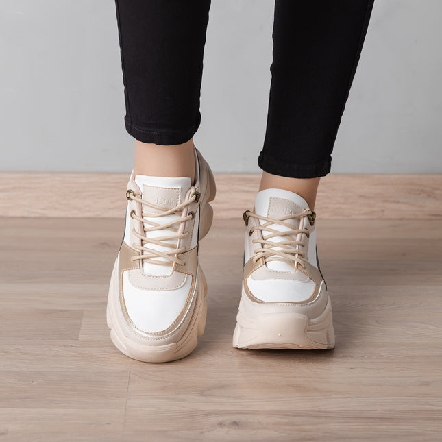 Zapatillas Urbanas Mujer Pastoni - Beige