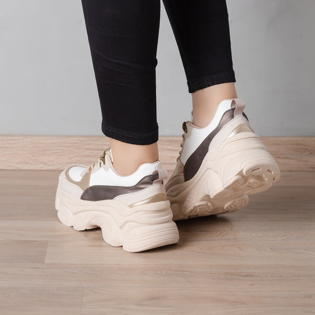 Zapatillas Urbanas Mujer Pastoni - Beige