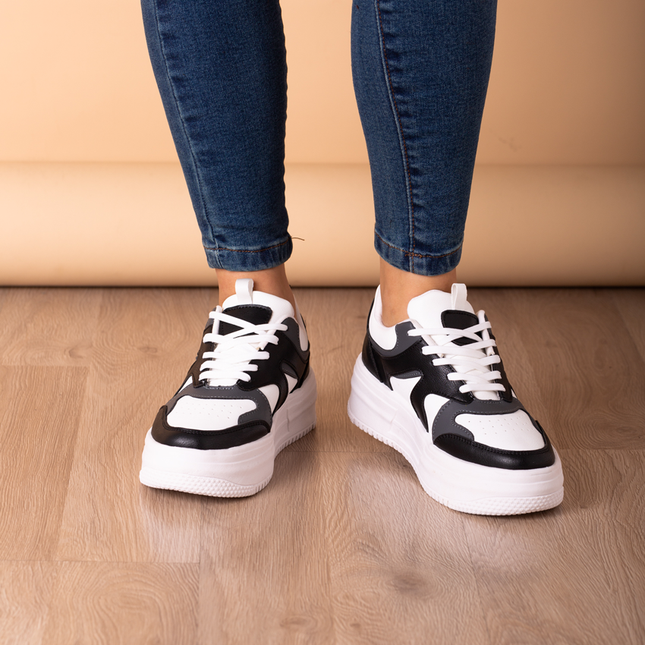 Zapatillas Urbanas Mujer Ruan - Blanco con Negro