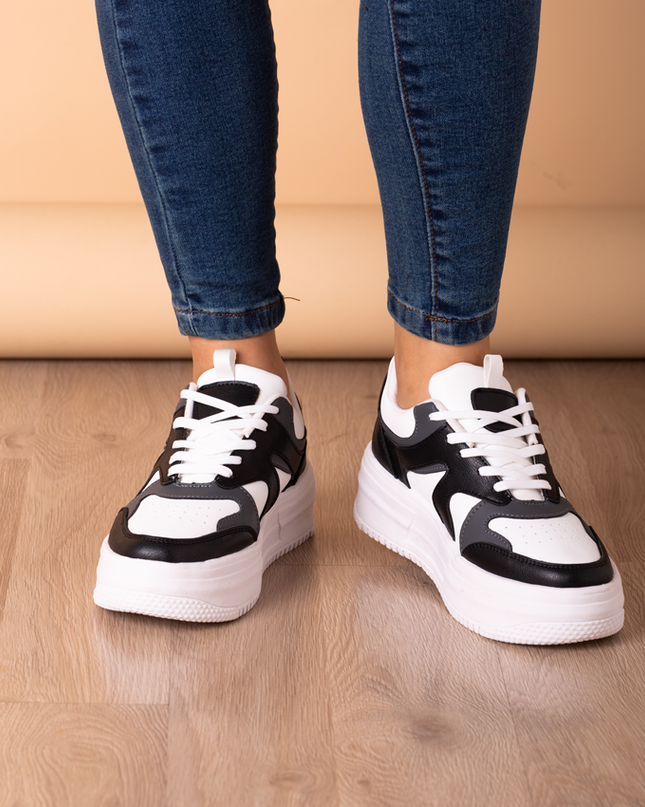 Zapatilla Ruan - Blanco con Negro