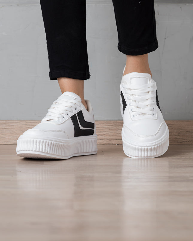 Zapatilla Dwansy - Blanco Negro