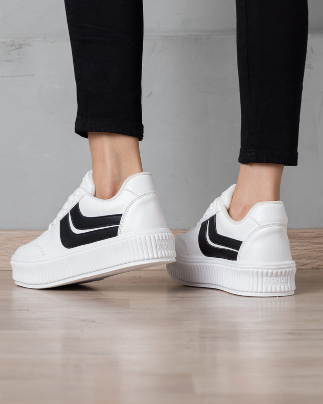 Zapatilla Dwansy - Blanco Negro