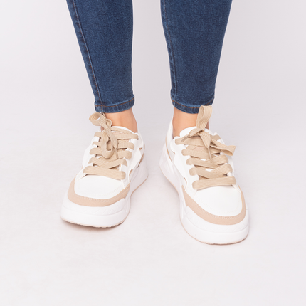Zapatillas Urbanas Mujer Shark  - Beige
