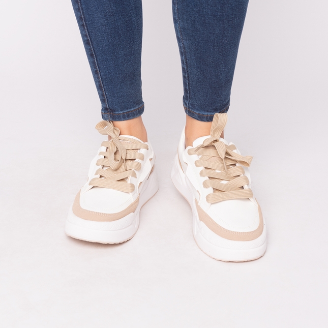 Zapatillas Urbanas Mujer Shark  - Beige