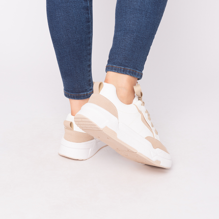 Zapatillas Urbanas Mujer Shark  - Beige