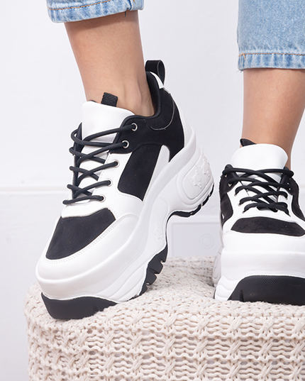 Zapatilla Wolf - Blanco con Negro