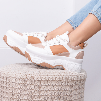 Zapatillas Urbanas Mujer Wolf - Camel