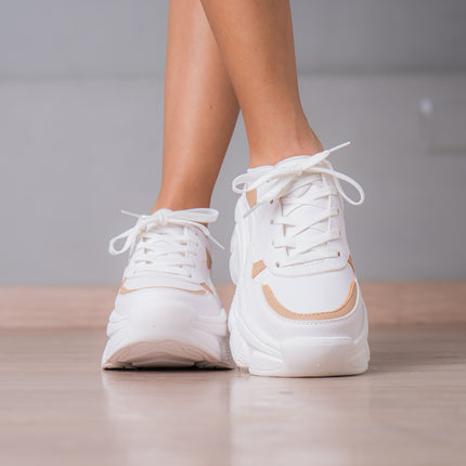 Zapatillas Urbanas Mujer Yozena - Beige