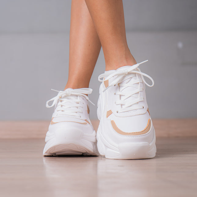 Zapatillas Urbanas Mujer Yozena - Beige