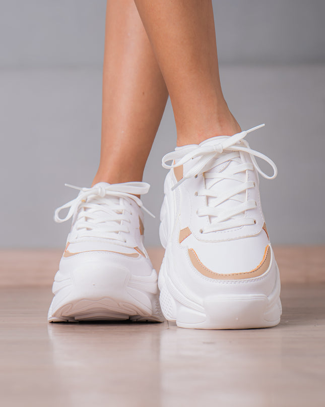 Zapatillas Urbanas Mujer Yozena - Beige