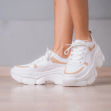 Zapatillas Urbanas Mujer Yozena - Beige