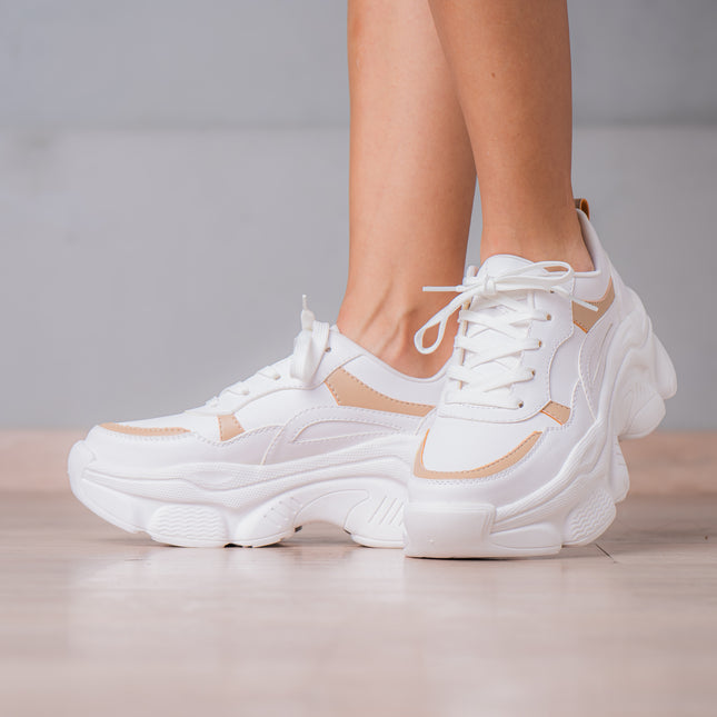 Zapatillas Urbanas Mujer Yozena - Beige