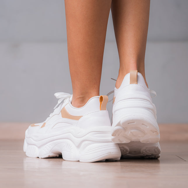 Zapatillas Urbanas Mujer Yozena - Beige