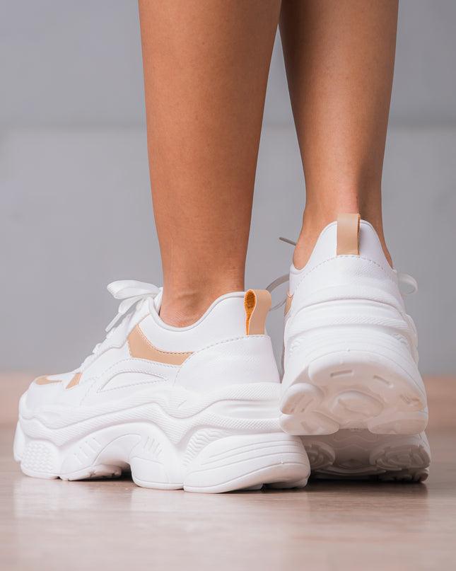 Zapatillas Urbanas Mujer Yozena - Beige