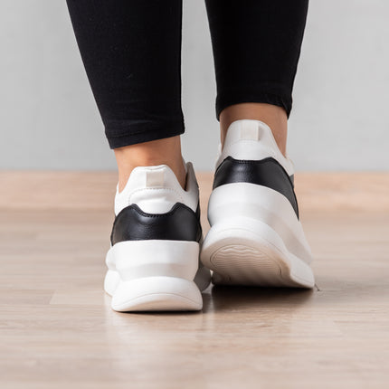 Zapatillas Urbanas Mujer Zadar - Blanco con Negro