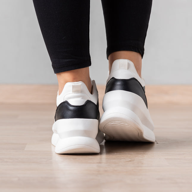 Zapatillas Urbanas Mujer Zadar - Blanco con Negro