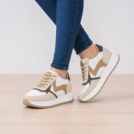 Zapatillas Urbanas Mujer Zigma - Beige