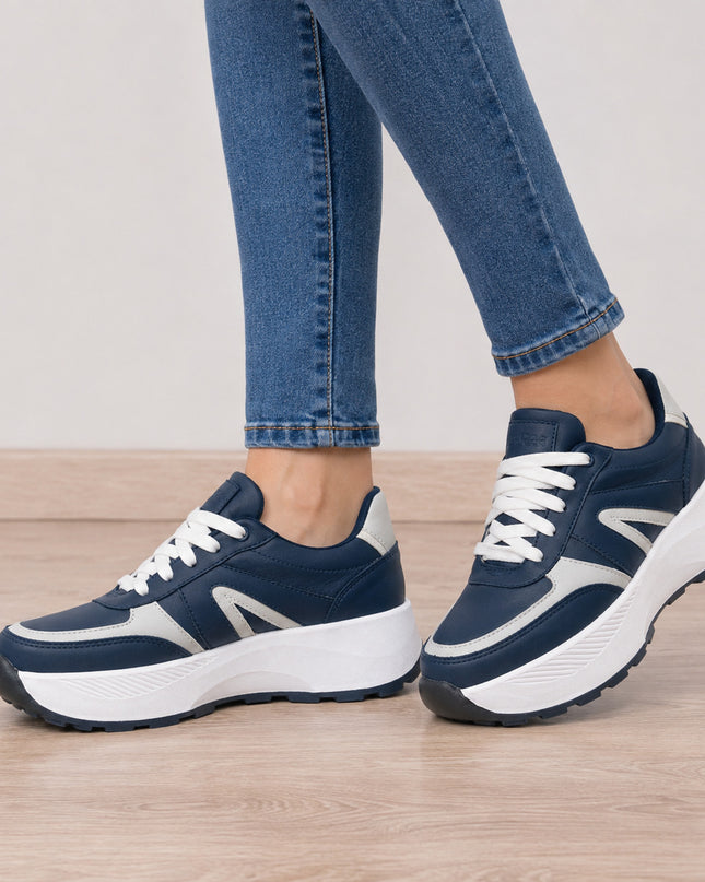 Zapatillas Urbanas Mujer Albella - Azul