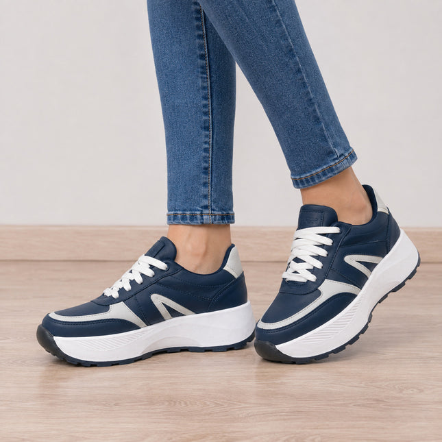 Zapatillas Urbanas Mujer Albella - Azul