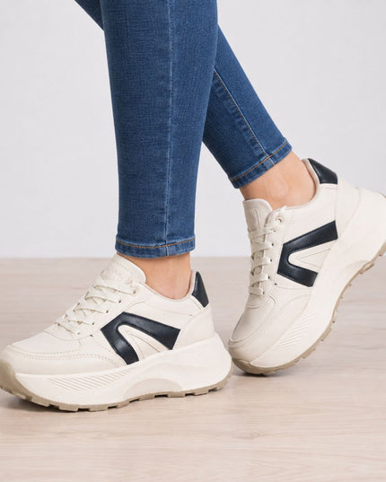 Zapatillas Urbanas Mujer Albella - Beige