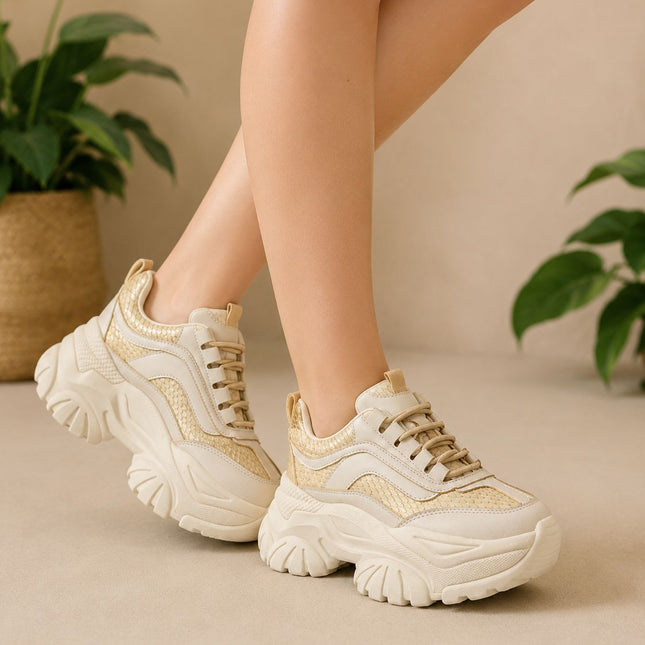Zapatillas Urbanas Mujer Bradley - Beige