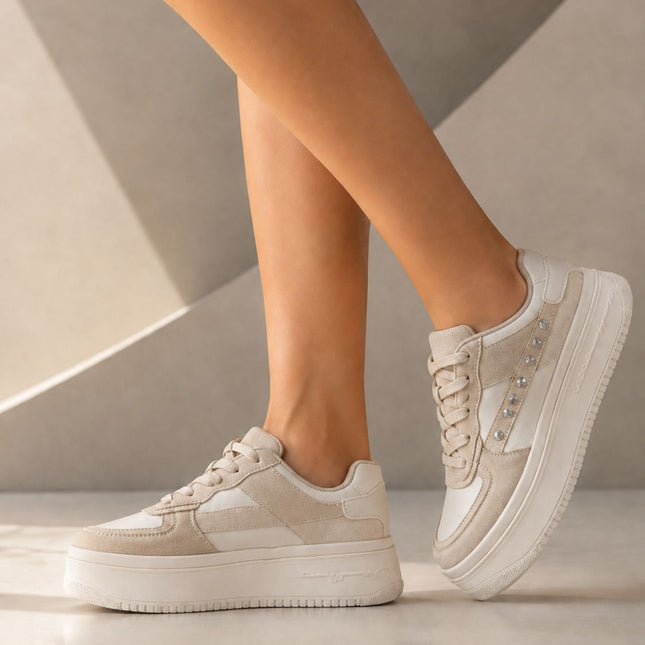 Zapatillas Urbanas Mujer Cordoba - Beige 2