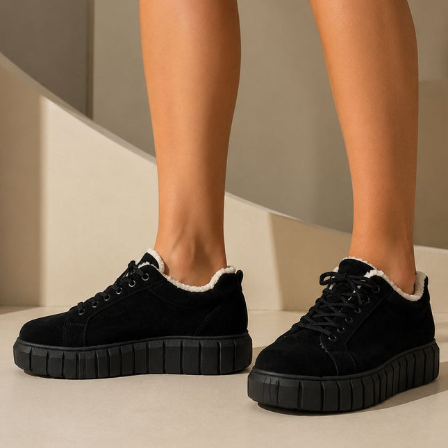 Zapatillas Urbanas Mujer Edirne - Negro