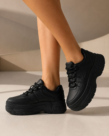 Zapatillas Urbanas Mujer Ica - Negro