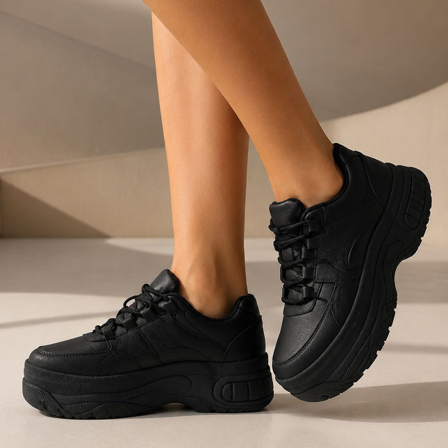 Zapatillas Urbanas Mujer Ica - Negro