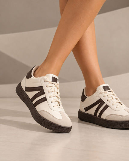 Zapatillas Urbanas Mujer Mefi - Beige