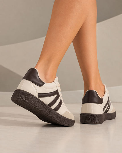 Zapatillas Urbanas Mujer Mefi - Beige