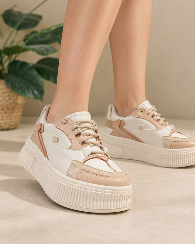 Zapatillas Urbanas Mujer Mons  - Beige
