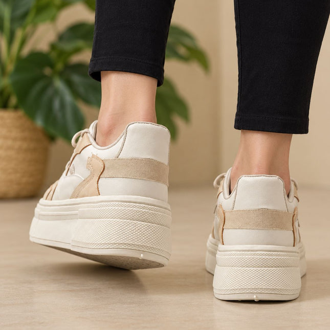 Zapatillas Urbanas Mujer Mons  - Beige
