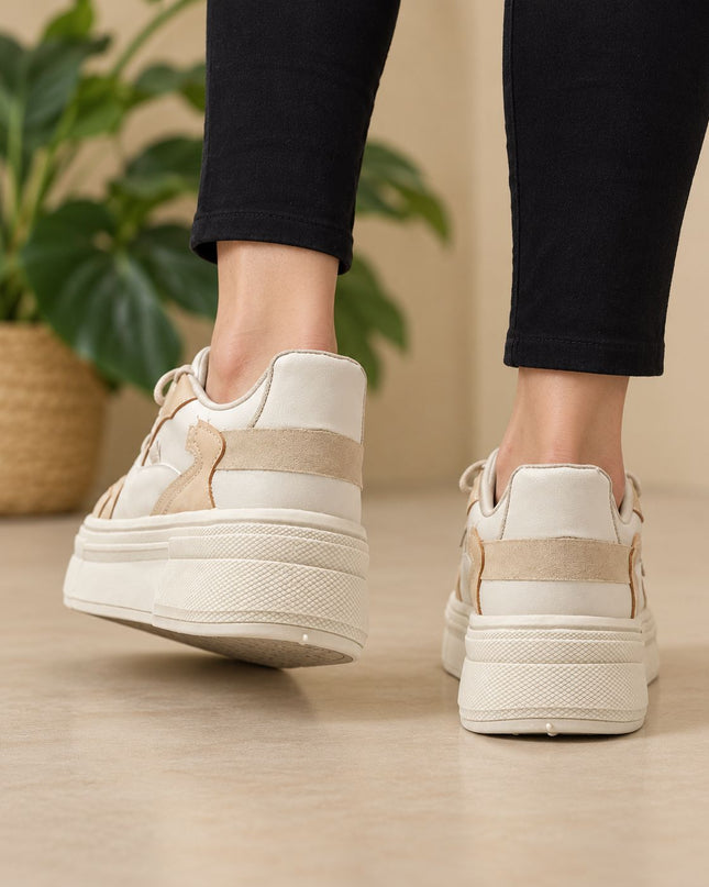 Zapatillas Urbanas Mujer Mons  - Beige