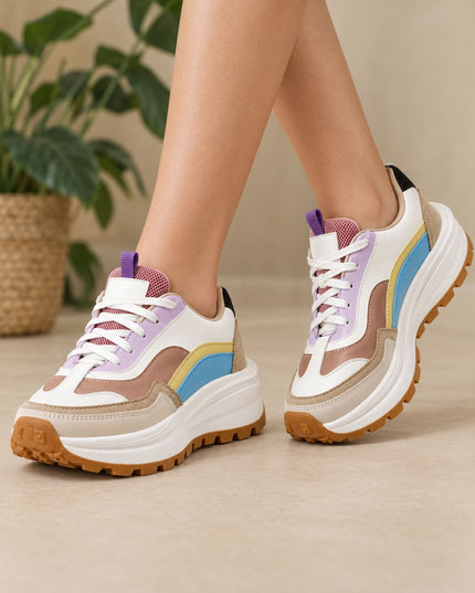 Zapatillas Urbanas Mujer Nankin - Celeste