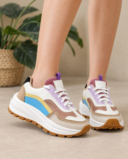Zapatillas Urbanas Mujer Nankin - Celeste