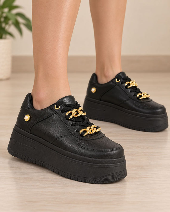 Zapatillas Urbanas Mujer Pristina - Negro
