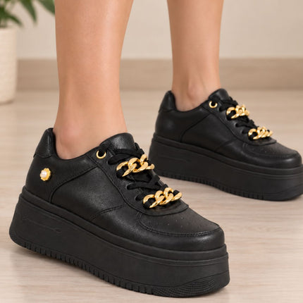 Zapatillas Urbanas Mujer Pristina - Negro