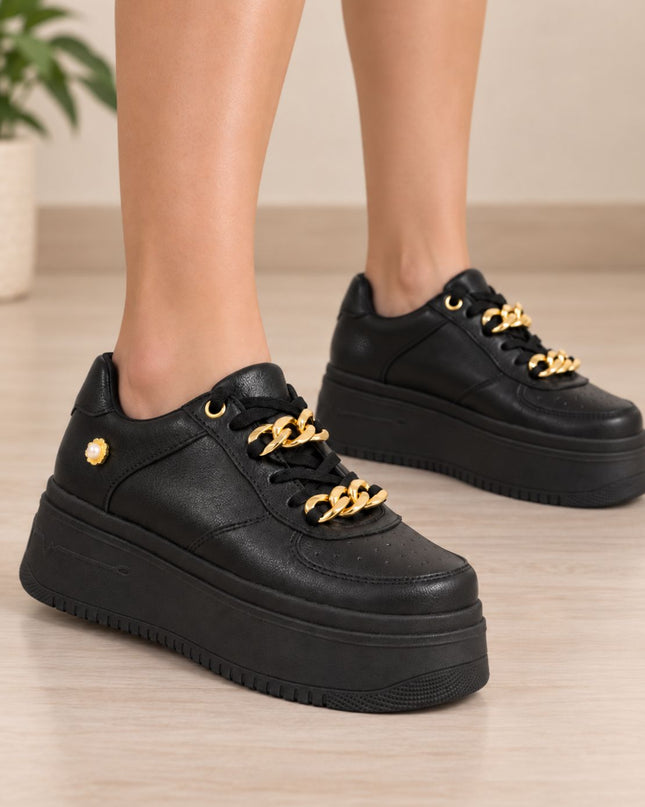 Zapatillas Urbanas Mujer Pristina - Negro